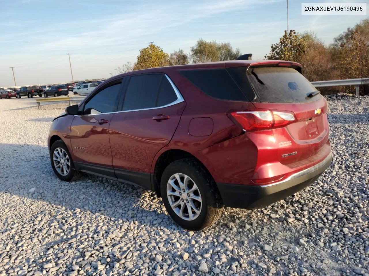 2018 Chevrolet Equinox Lt VIN: 2GNAXJEV1J6190496 Lot: 77140044