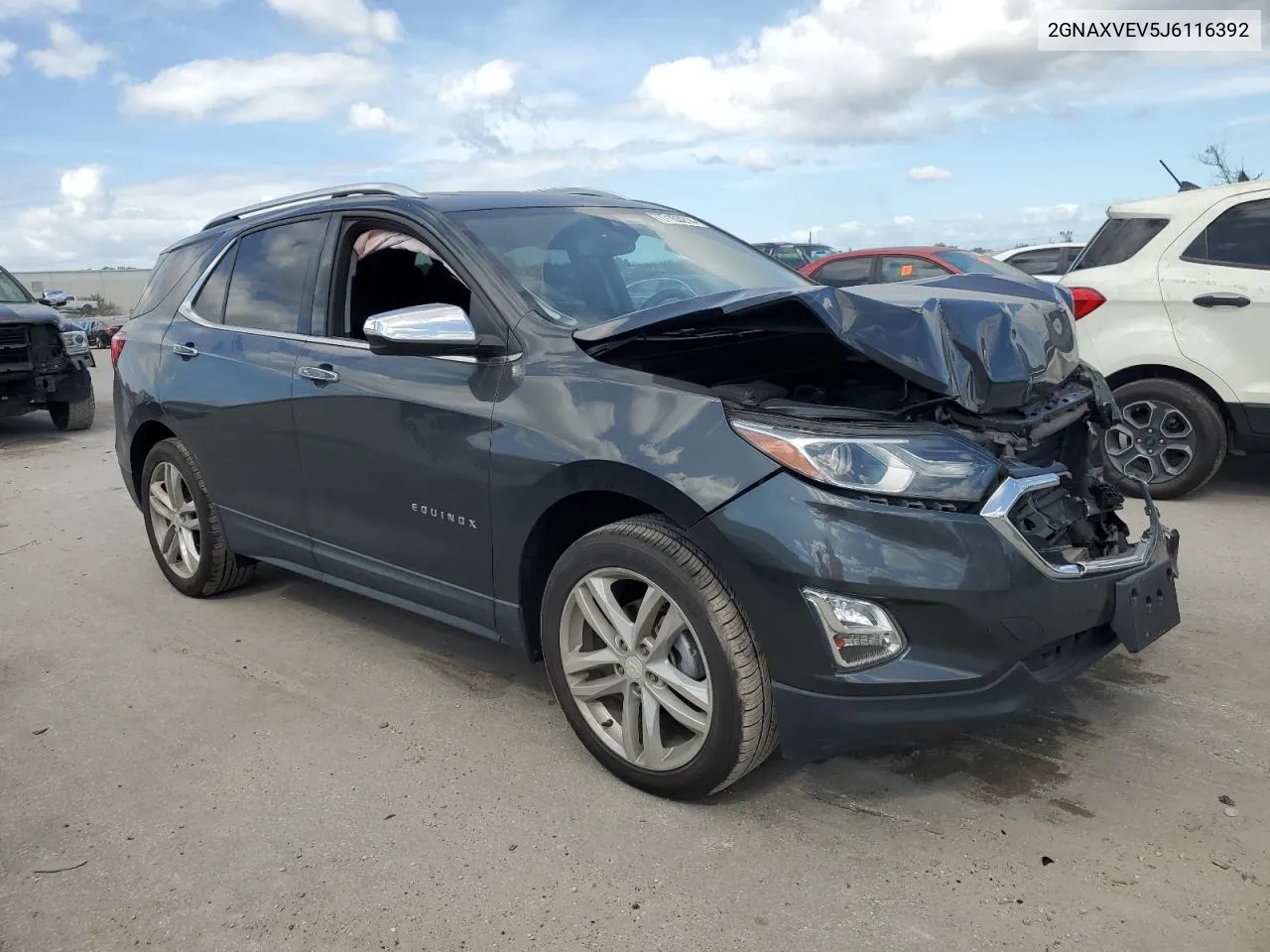 2018 Chevrolet Equinox Premier VIN: 2GNAXVEV5J6116392 Lot: 77153214