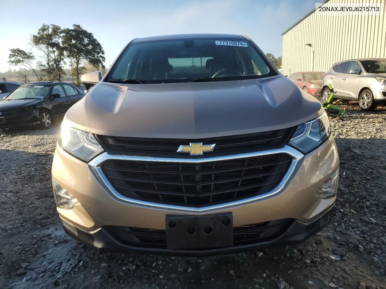 2018 Chevrolet Equinox Lt VIN: 2GNAXJEV0J6215713 Lot: 77316674