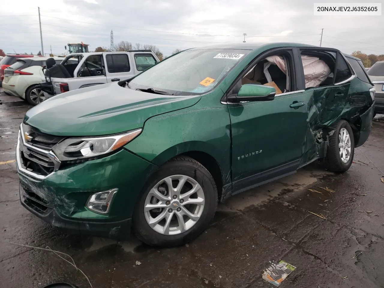 2018 Chevrolet Equinox Lt VIN: 2GNAXJEV2J6352605 Lot: 77329034