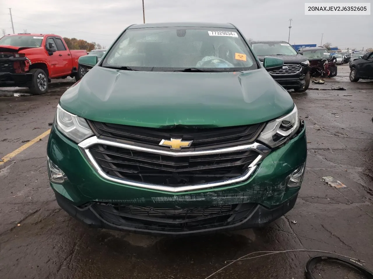 2018 Chevrolet Equinox Lt VIN: 2GNAXJEV2J6352605 Lot: 77329034