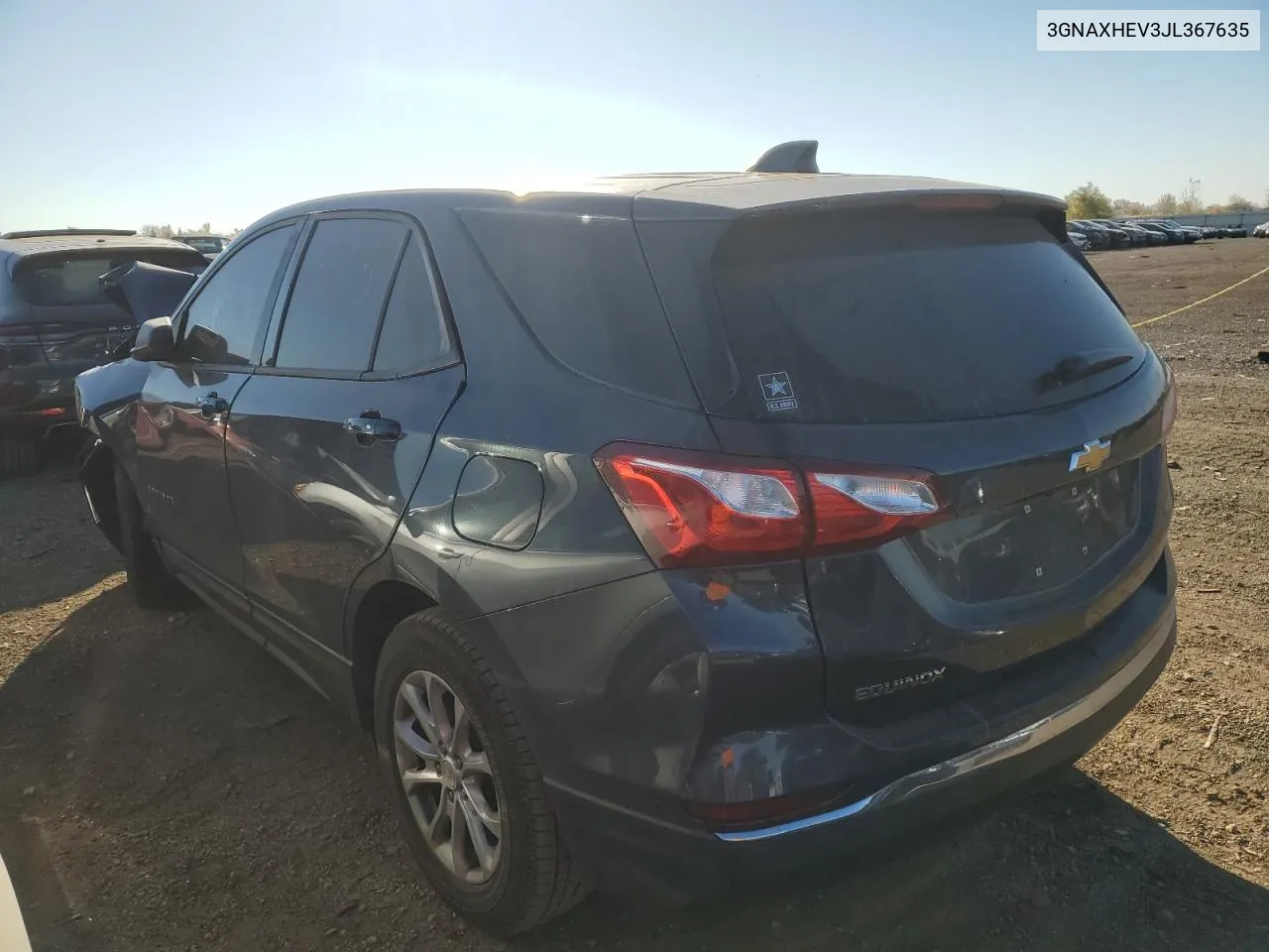 2018 Chevrolet Equinox Ls VIN: 3GNAXHEV3JL367635 Lot: 77330064