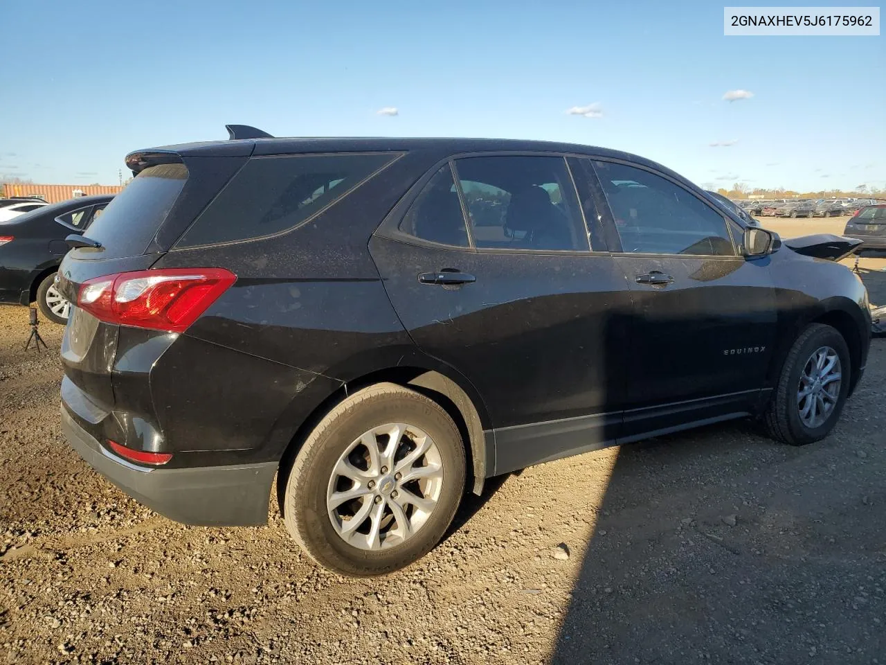 2018 Chevrolet Equinox Ls VIN: 2GNAXHEV5J6175962 Lot: 77331304