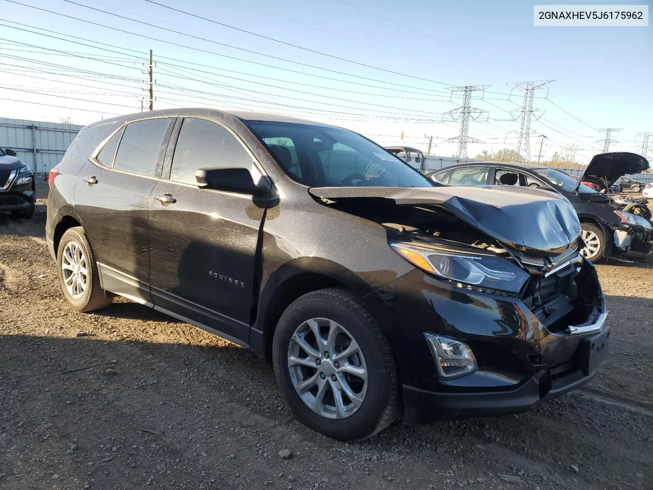 2018 Chevrolet Equinox Ls VIN: 2GNAXHEV5J6175962 Lot: 77331304