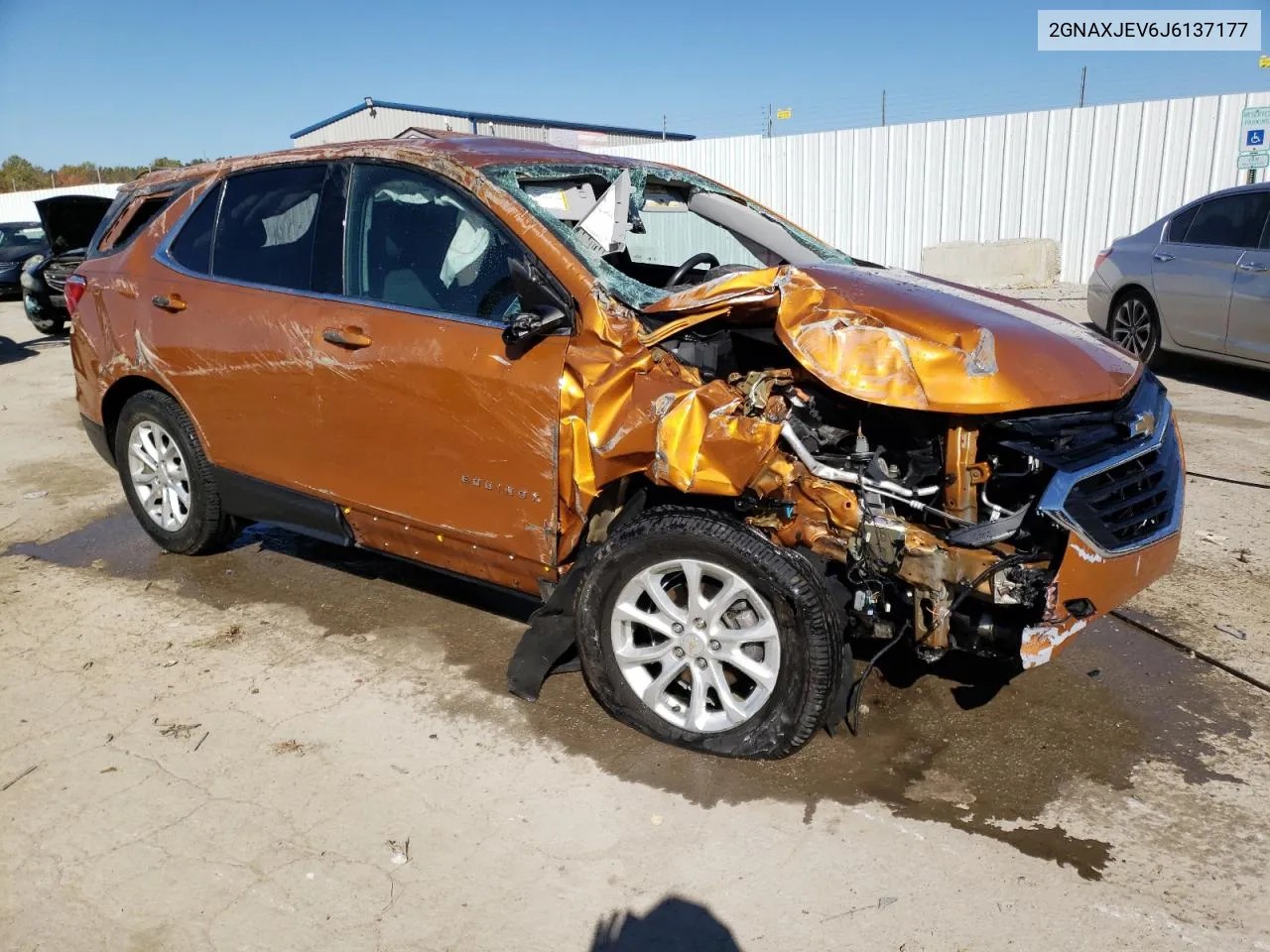 2018 Chevrolet Equinox Lt VIN: 2GNAXJEV6J6137177 Lot: 77371084