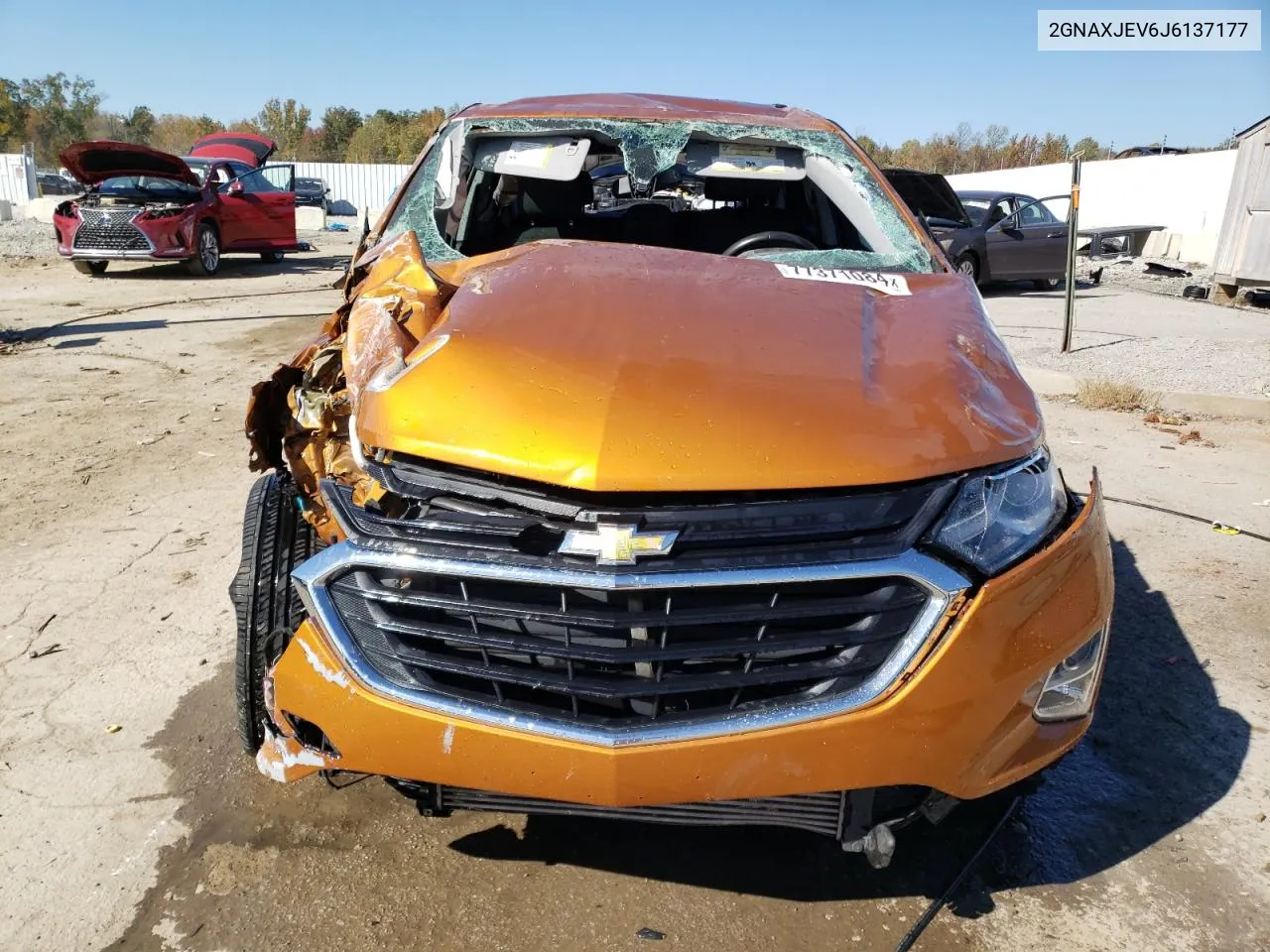 2018 Chevrolet Equinox Lt VIN: 2GNAXJEV6J6137177 Lot: 77371084