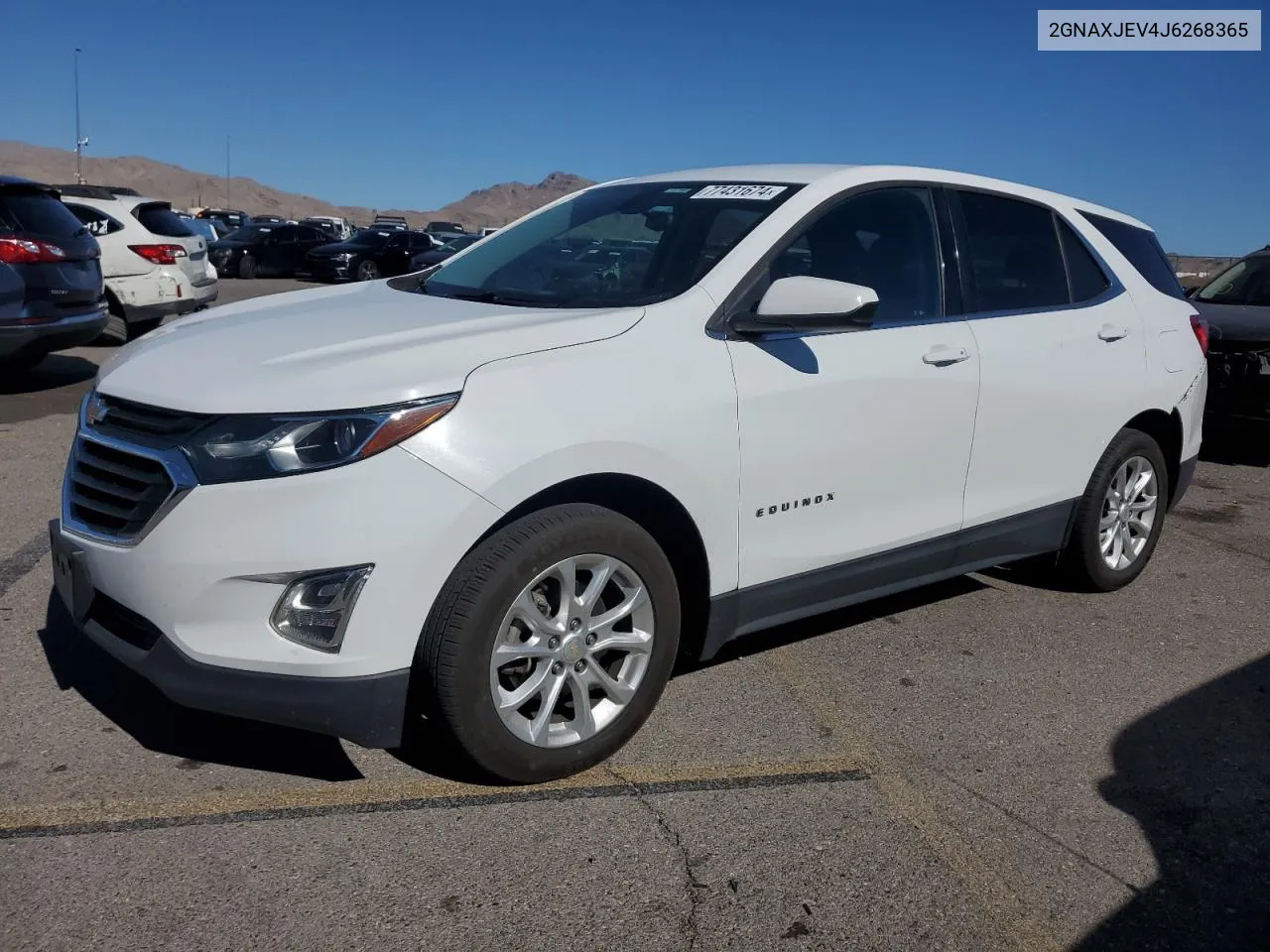 2018 Chevrolet Equinox Lt VIN: 2GNAXJEV4J6268365 Lot: 77431674