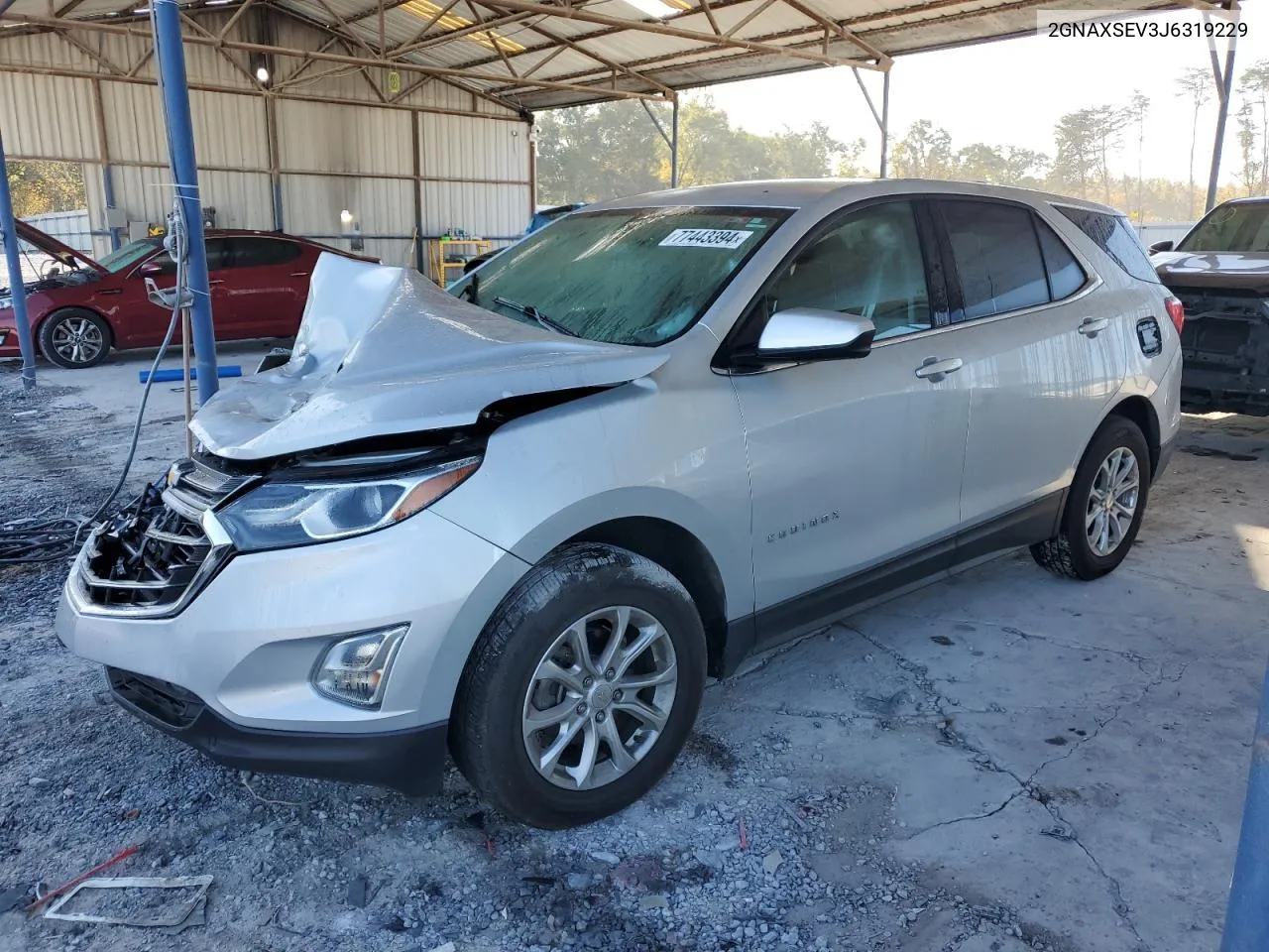 2018 Chevrolet Equinox Lt VIN: 2GNAXSEV3J6319229 Lot: 77443394