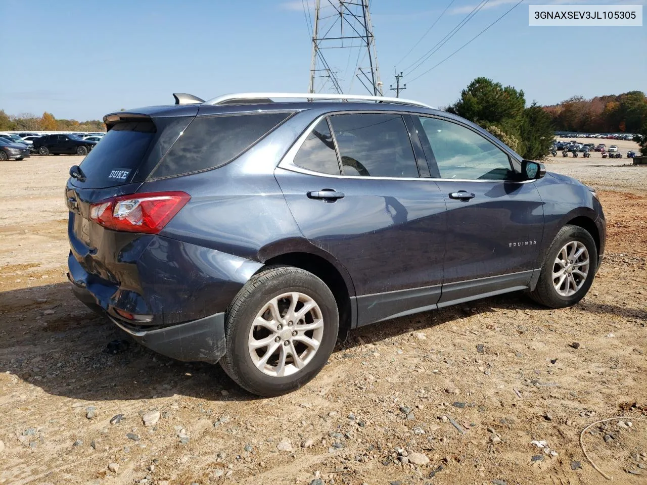 2018 Chevrolet Equinox Lt VIN: 3GNAXSEV3JL105305 Lot: 77470934