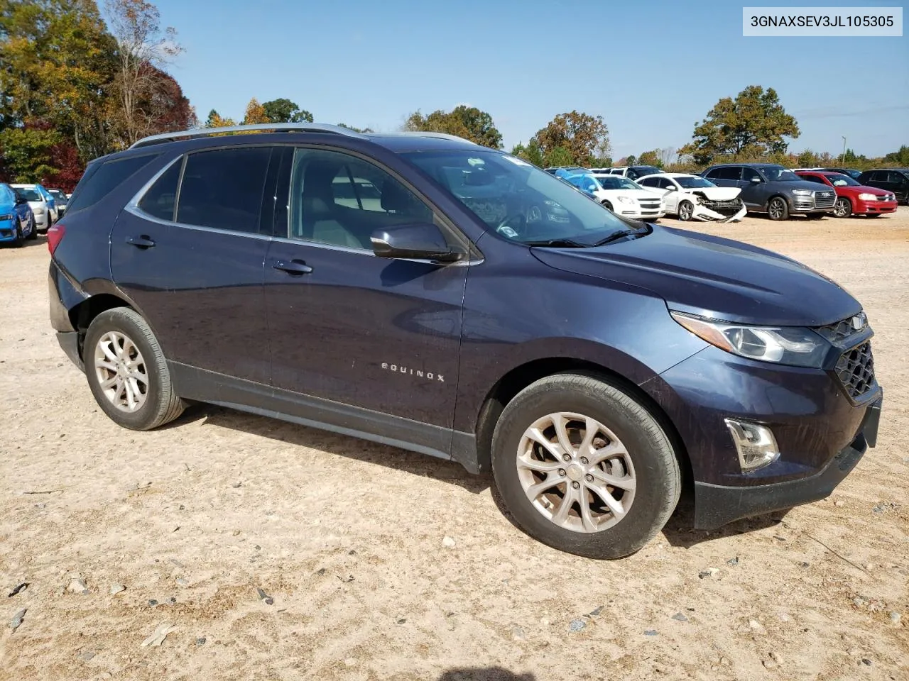 2018 Chevrolet Equinox Lt VIN: 3GNAXSEV3JL105305 Lot: 77470934