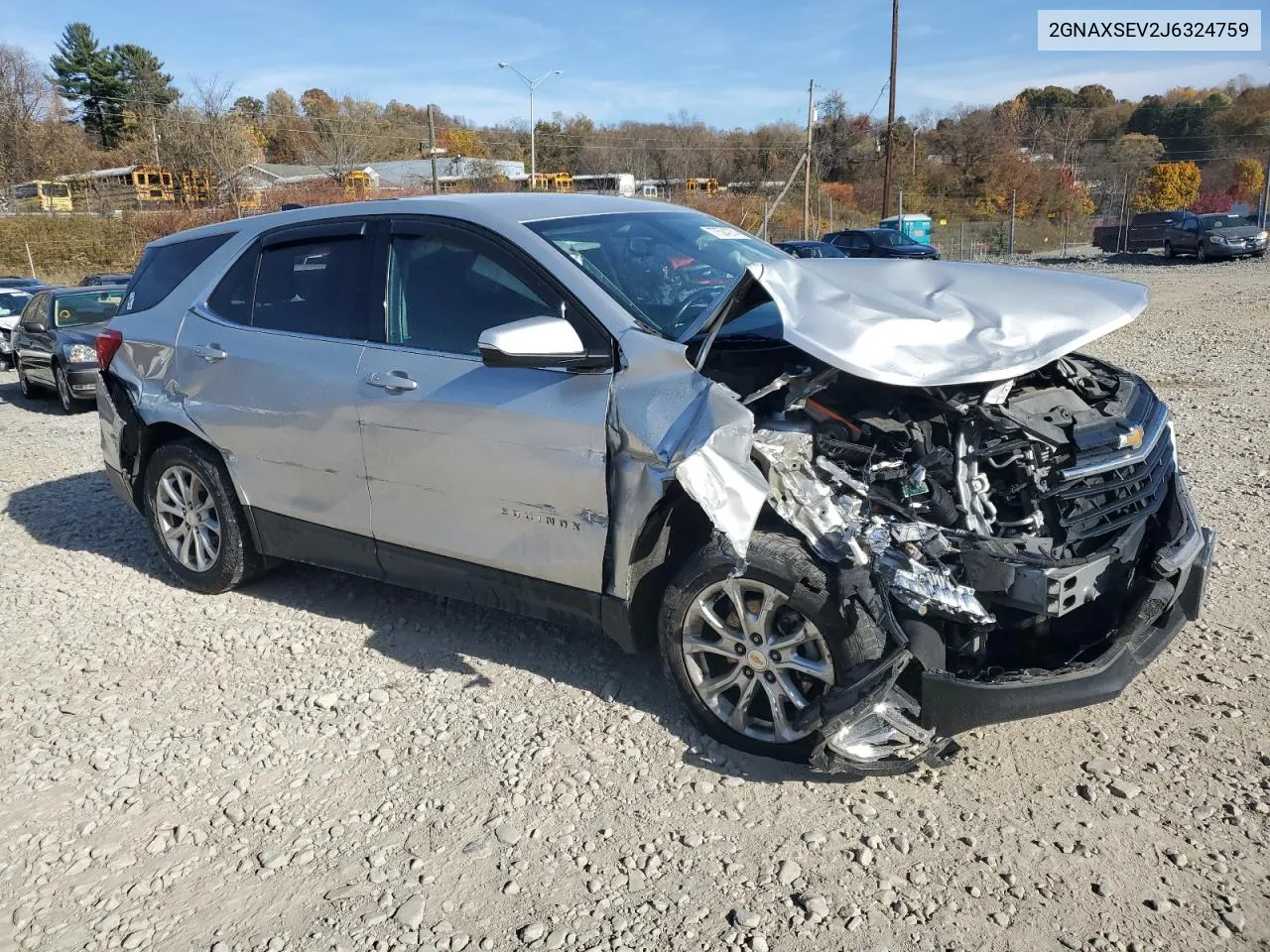 2018 Chevrolet Equinox Lt VIN: 2GNAXSEV2J6324759 Lot: 77524274