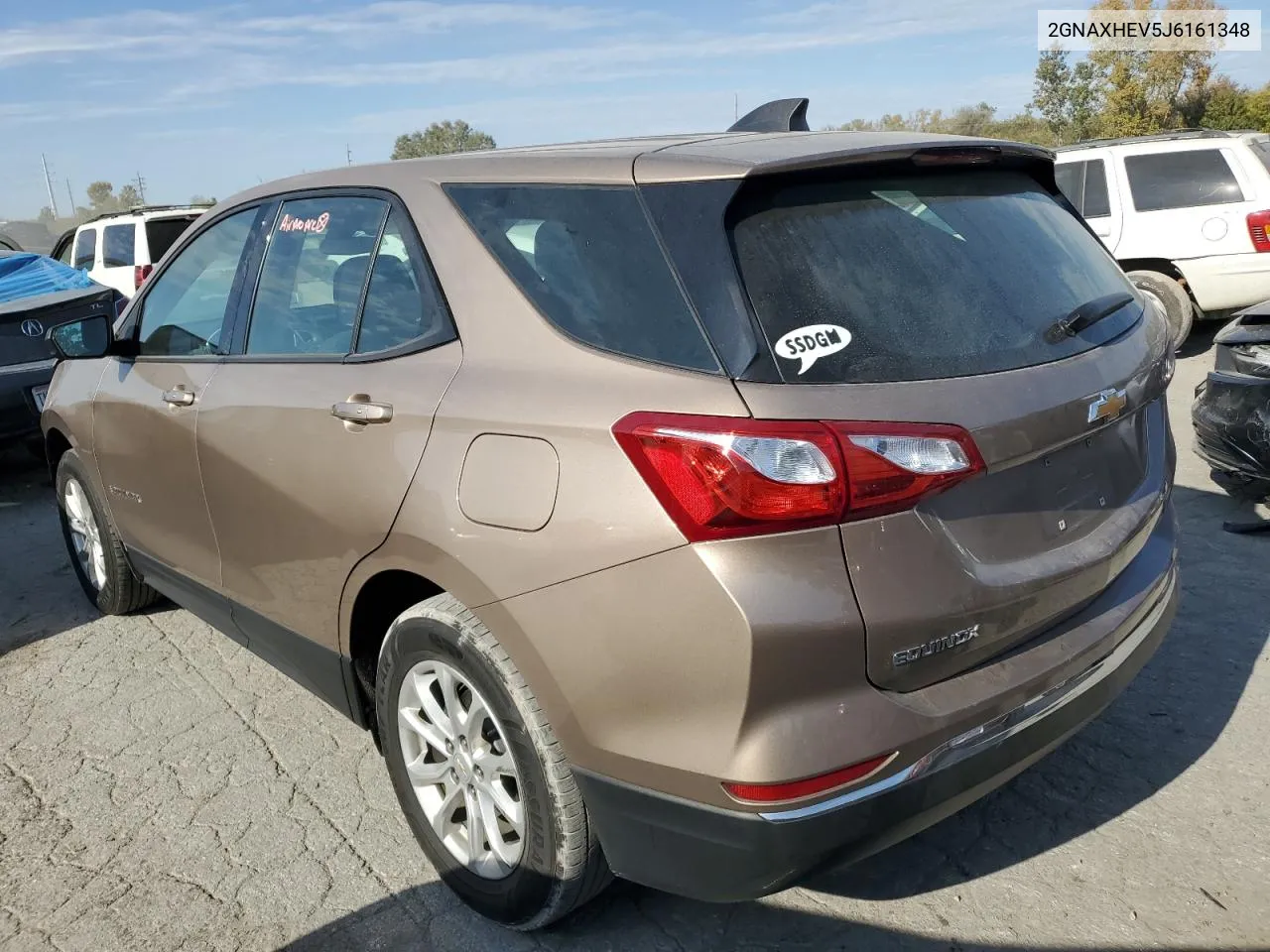 2018 Chevrolet Equinox Ls VIN: 2GNAXHEV5J6161348 Lot: 77626874