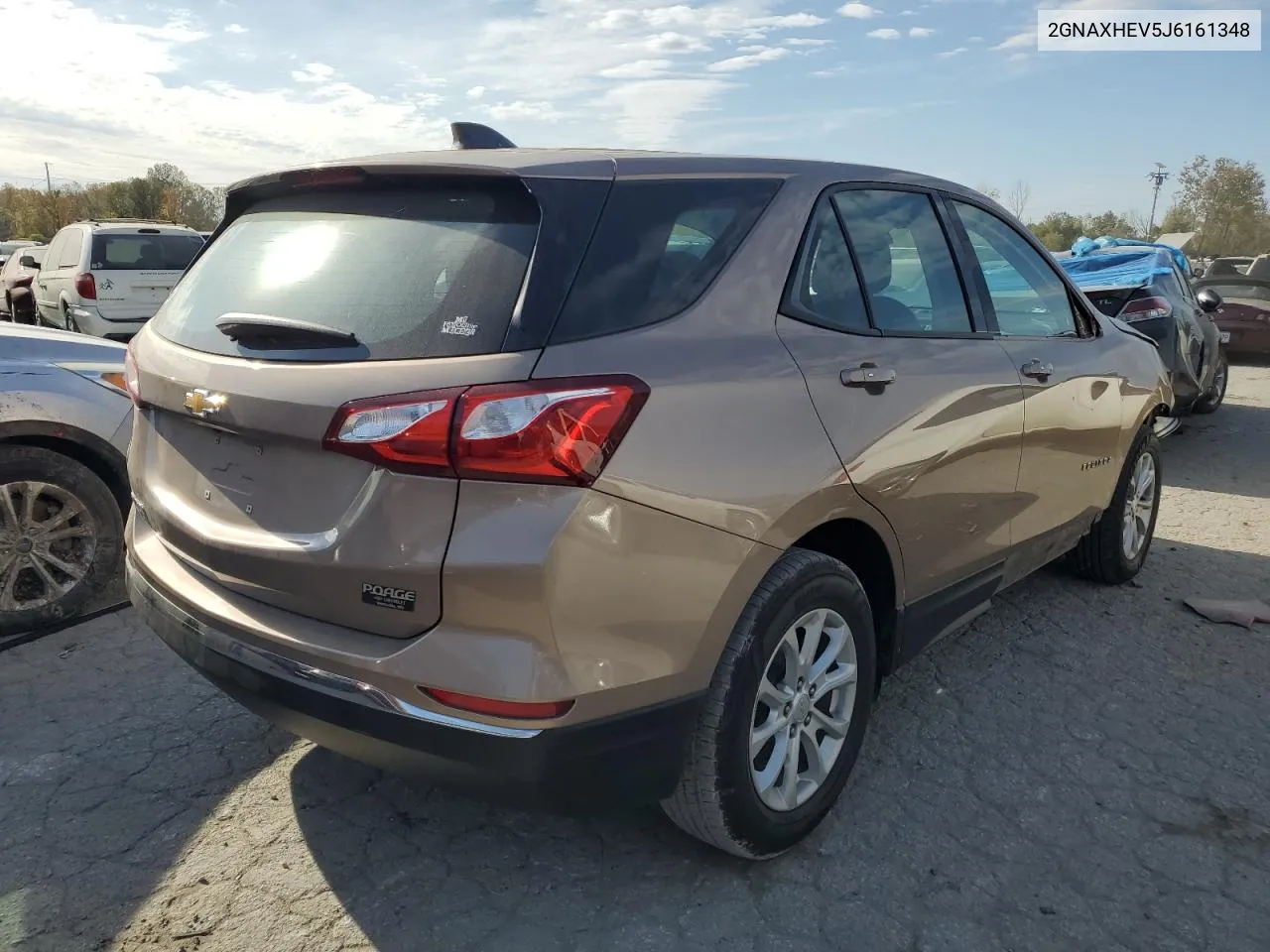 2018 Chevrolet Equinox Ls VIN: 2GNAXHEV5J6161348 Lot: 77626874