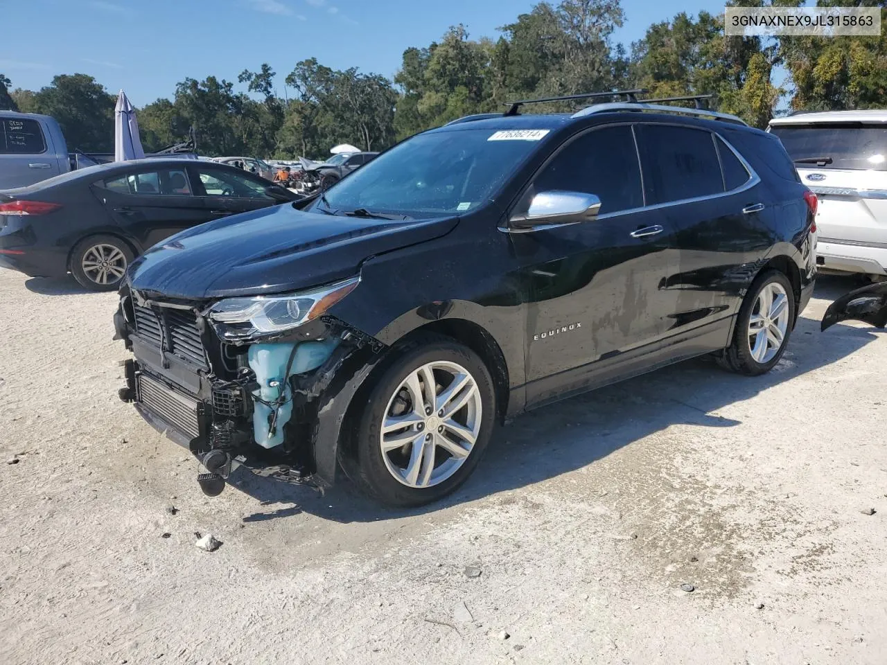 2018 Chevrolet Equinox Premier VIN: 3GNAXNEX9JL315863 Lot: 77636214