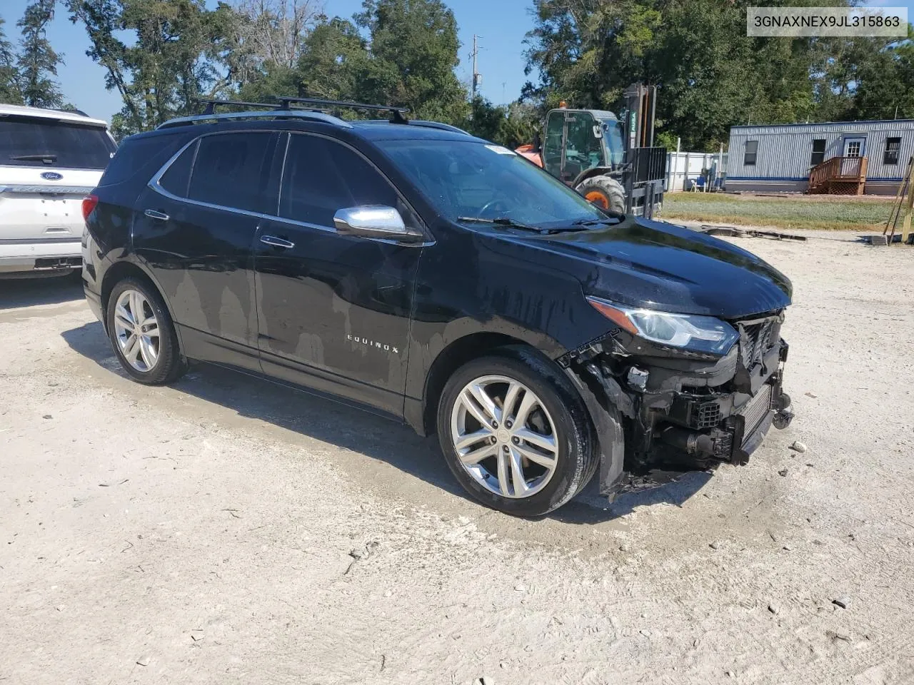 2018 Chevrolet Equinox Premier VIN: 3GNAXNEX9JL315863 Lot: 77636214