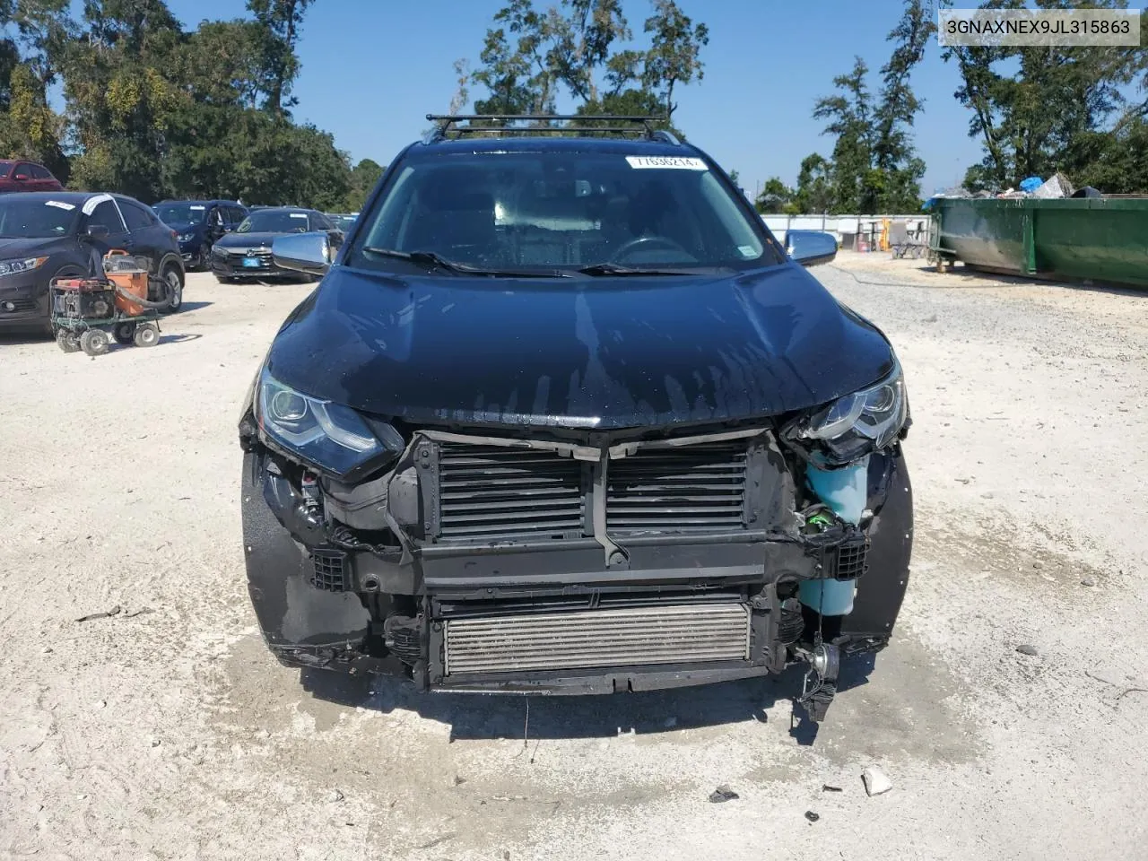 2018 Chevrolet Equinox Premier VIN: 3GNAXNEX9JL315863 Lot: 77636214