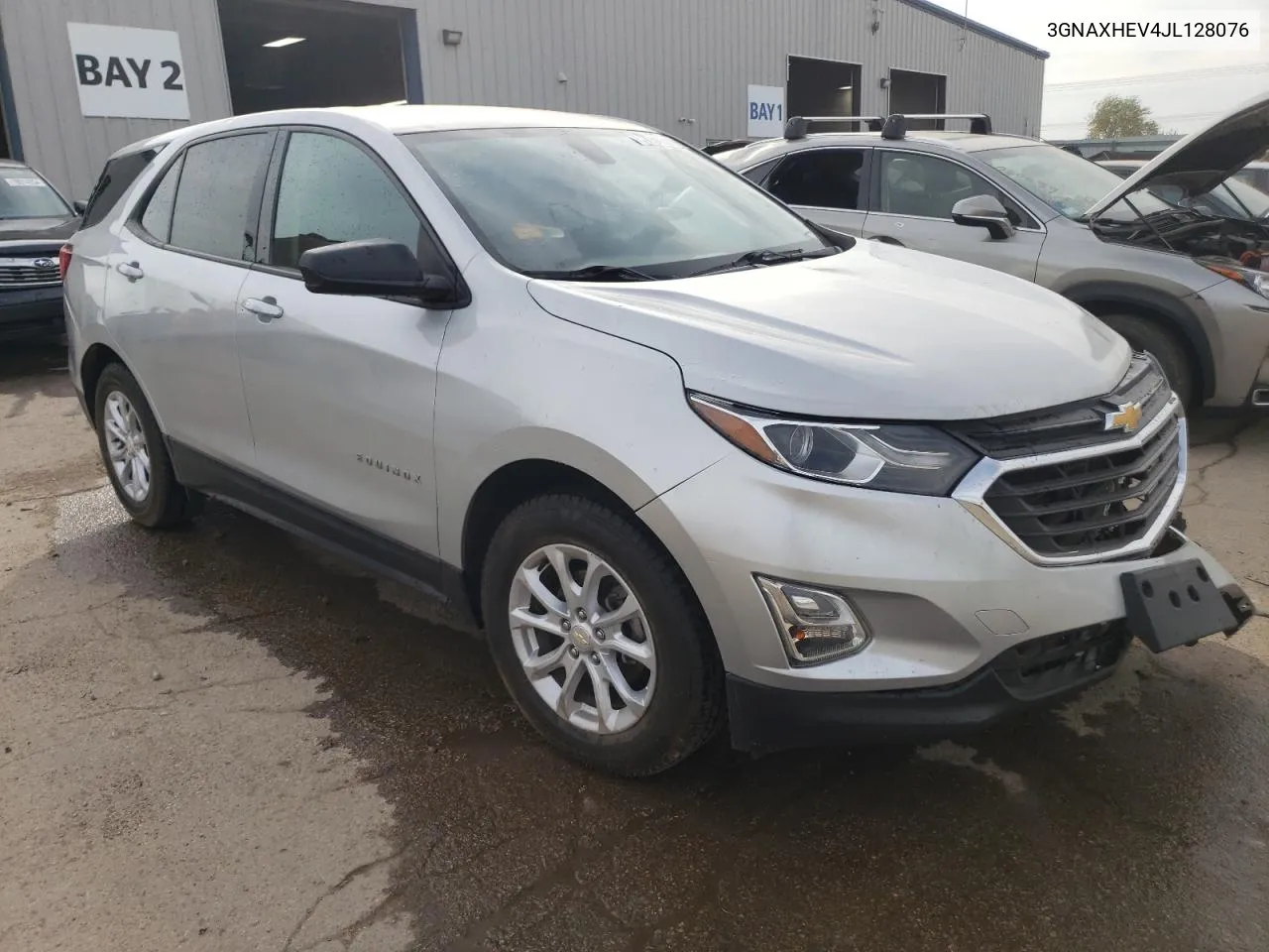 2018 Chevrolet Equinox Ls VIN: 3GNAXHEV4JL128076 Lot: 77651684