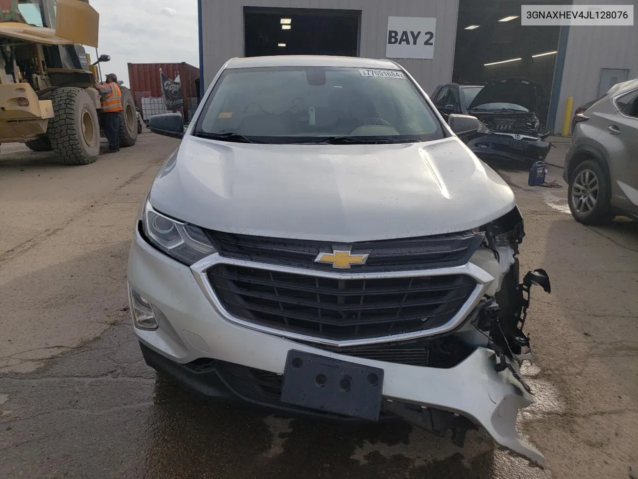 2018 Chevrolet Equinox Ls VIN: 3GNAXHEV4JL128076 Lot: 77651684