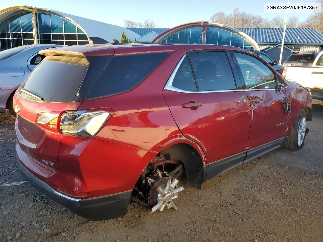 2018 Chevrolet Equinox Lt VIN: 2GNAXSEV0J6187367 Lot: 77743254