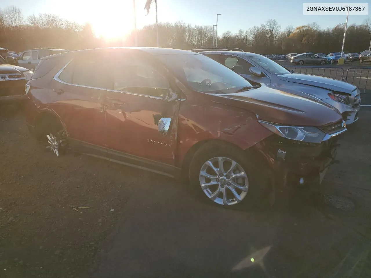 2018 Chevrolet Equinox Lt VIN: 2GNAXSEV0J6187367 Lot: 77743254