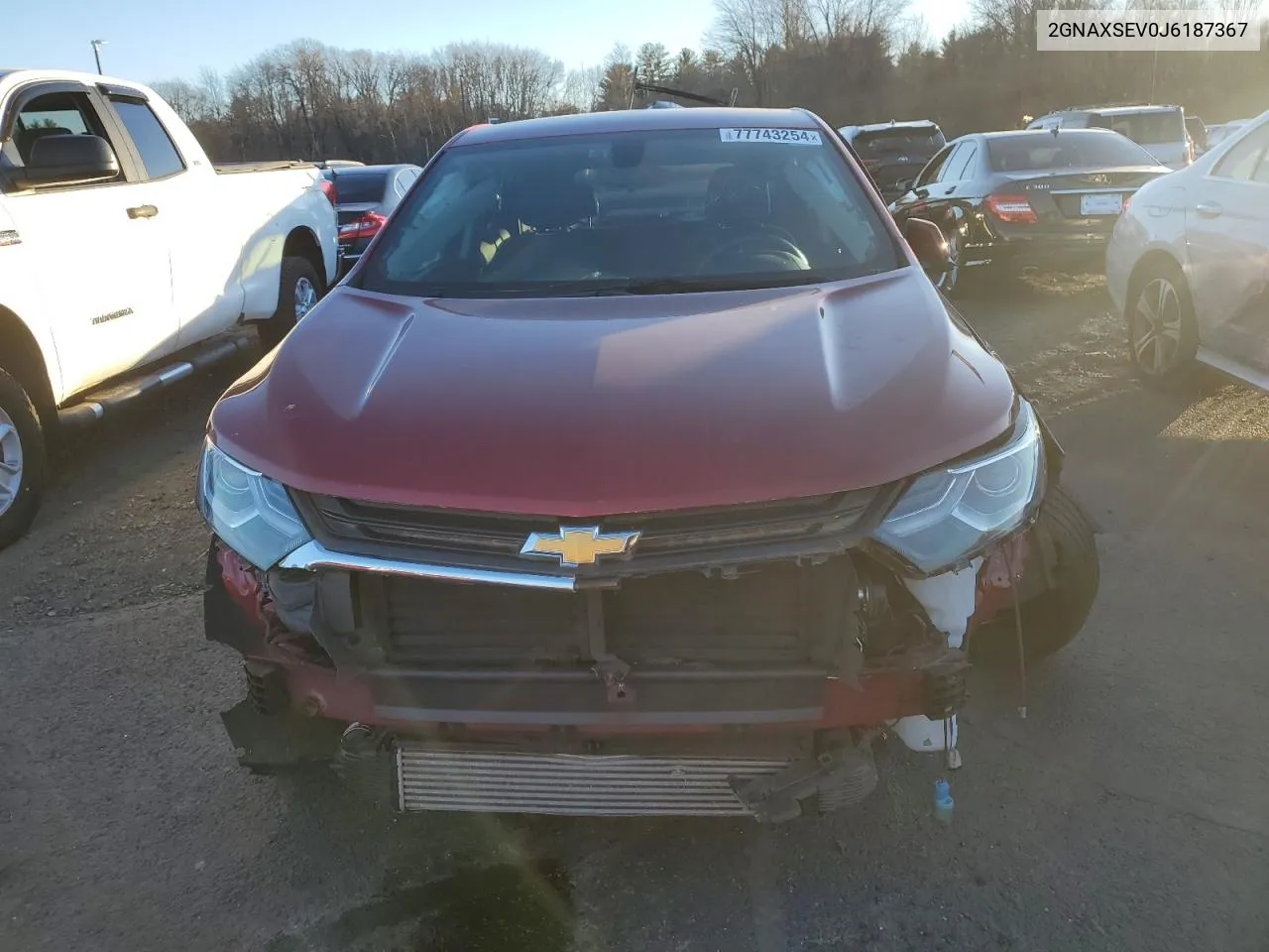 2018 Chevrolet Equinox Lt VIN: 2GNAXSEV0J6187367 Lot: 77743254