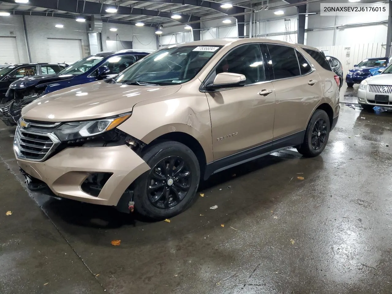 2018 Chevrolet Equinox Lt VIN: 2GNAXSEV2J6176015 Lot: 77836604