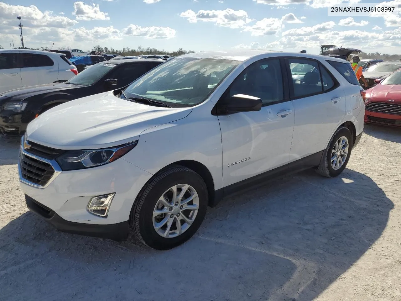 2018 Chevrolet Equinox Ls VIN: 2GNAXHEV8J6108997 Lot: 77948934