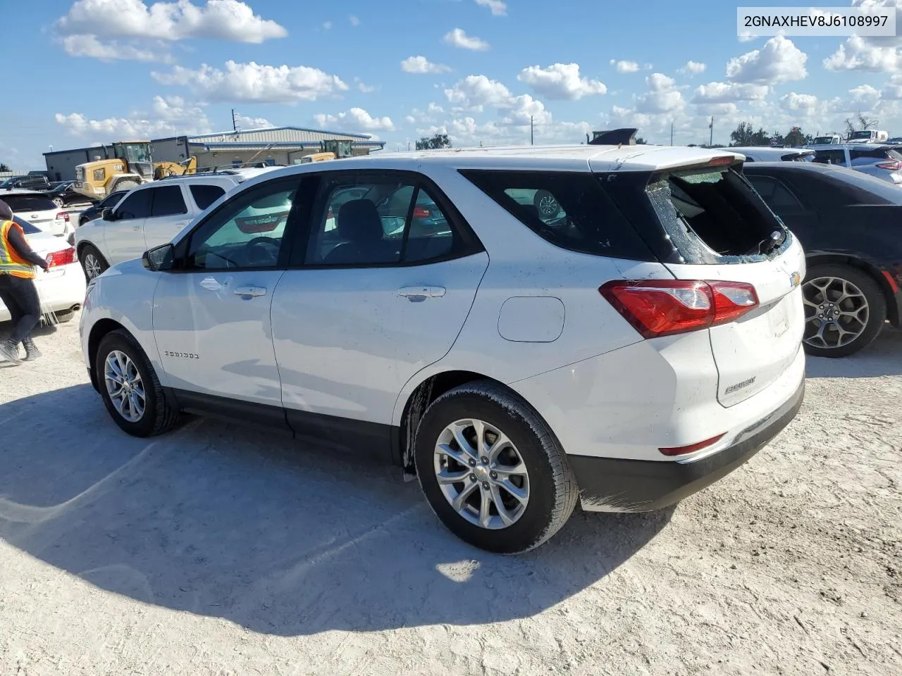 2018 Chevrolet Equinox Ls VIN: 2GNAXHEV8J6108997 Lot: 77948934