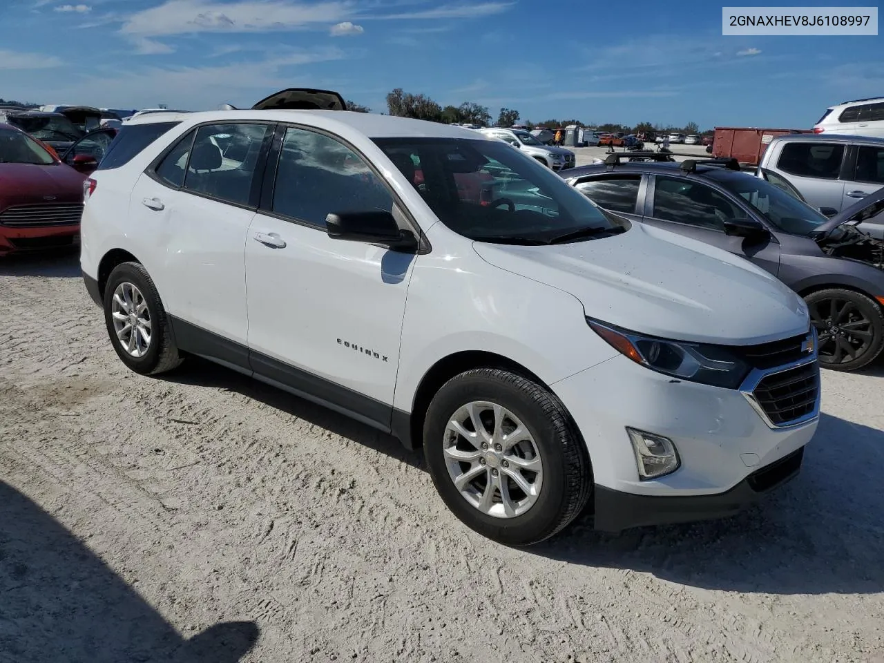 2018 Chevrolet Equinox Ls VIN: 2GNAXHEV8J6108997 Lot: 77948934