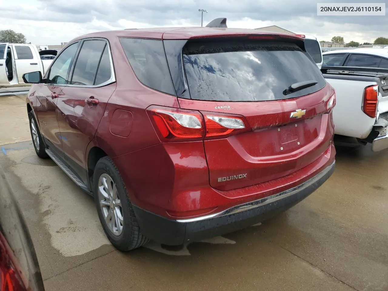 2018 Chevrolet Equinox Lt VIN: 2GNAXJEV2J6110154 Lot: 77980504