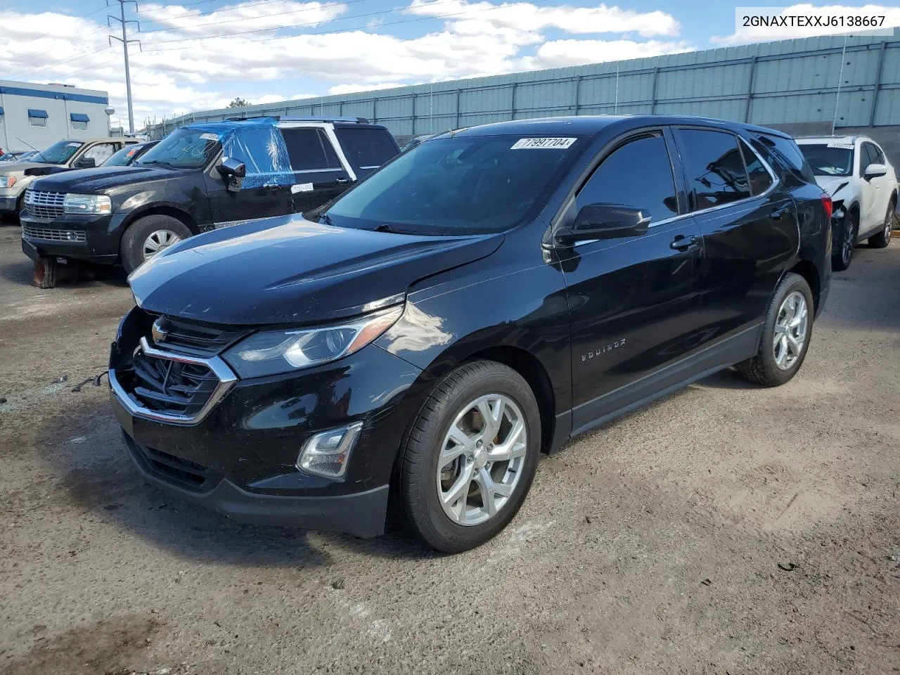 2018 Chevrolet Equinox Lt VIN: 2GNAXTEXXJ6138667 Lot: 77997704