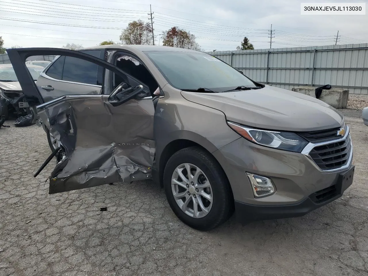 2018 Chevrolet Equinox Lt VIN: 3GNAXJEV5JL113030 Lot: 78052734