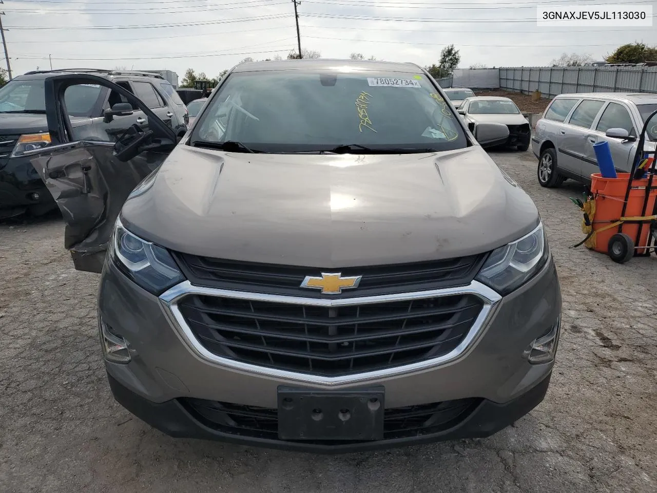 2018 Chevrolet Equinox Lt VIN: 3GNAXJEV5JL113030 Lot: 78052734