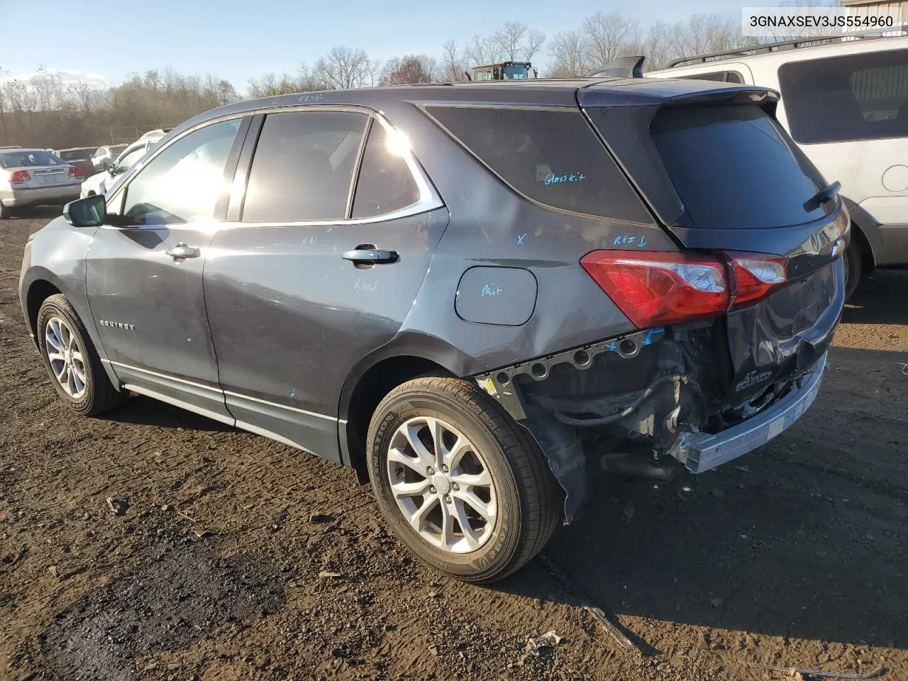 2018 Chevrolet Equinox Lt VIN: 3GNAXSEV3JS554960 Lot: 78057994