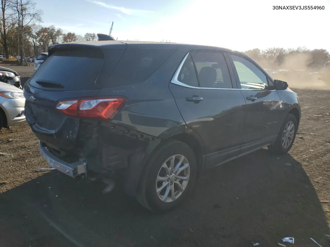 2018 Chevrolet Equinox Lt VIN: 3GNAXSEV3JS554960 Lot: 78057994