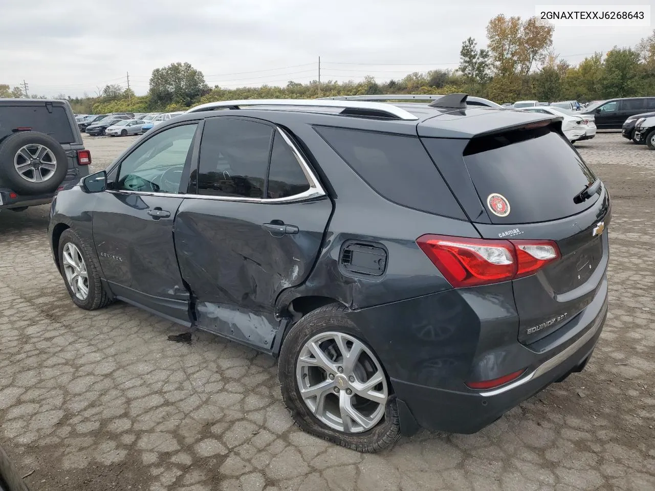 2018 Chevrolet Equinox Lt VIN: 2GNAXTEXXJ6268643 Lot: 78091224