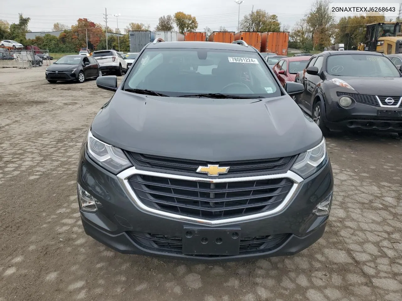 2018 Chevrolet Equinox Lt VIN: 2GNAXTEXXJ6268643 Lot: 78091224