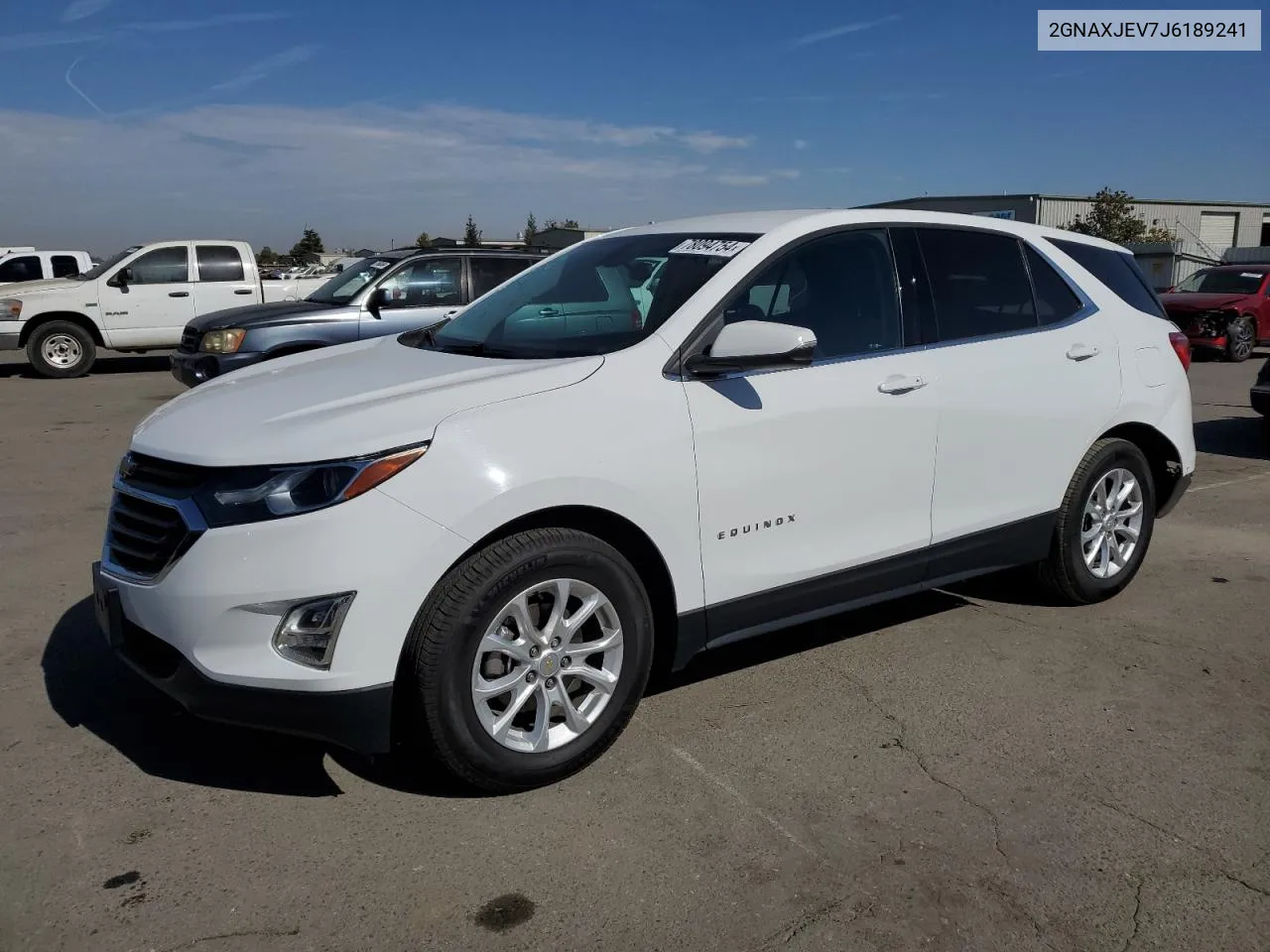 2018 Chevrolet Equinox Lt VIN: 2GNAXJEV7J6189241 Lot: 78094754