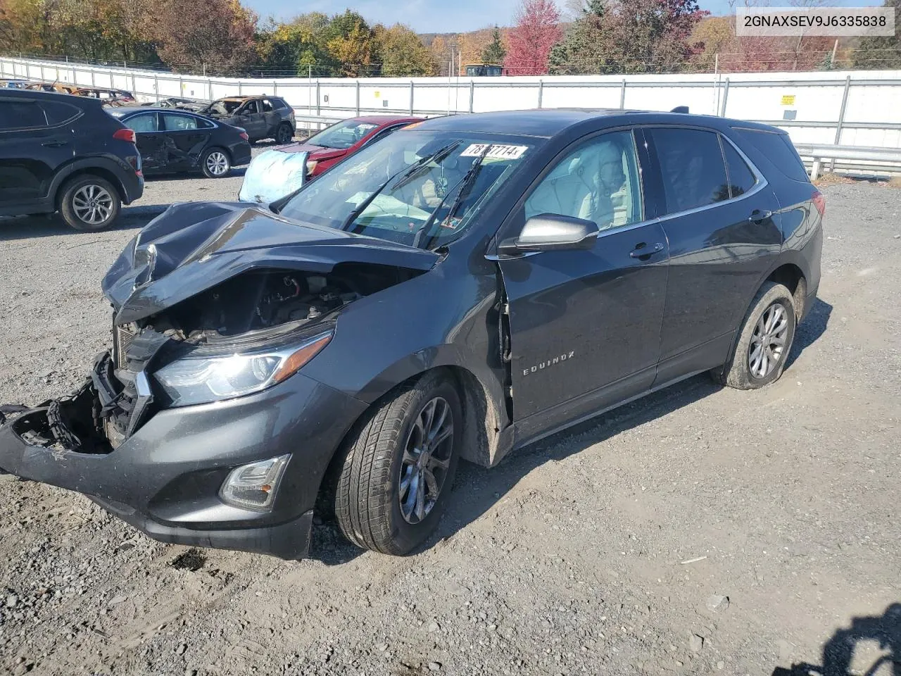 2018 Chevrolet Equinox Lt VIN: 2GNAXSEV9J6335838 Lot: 78137714