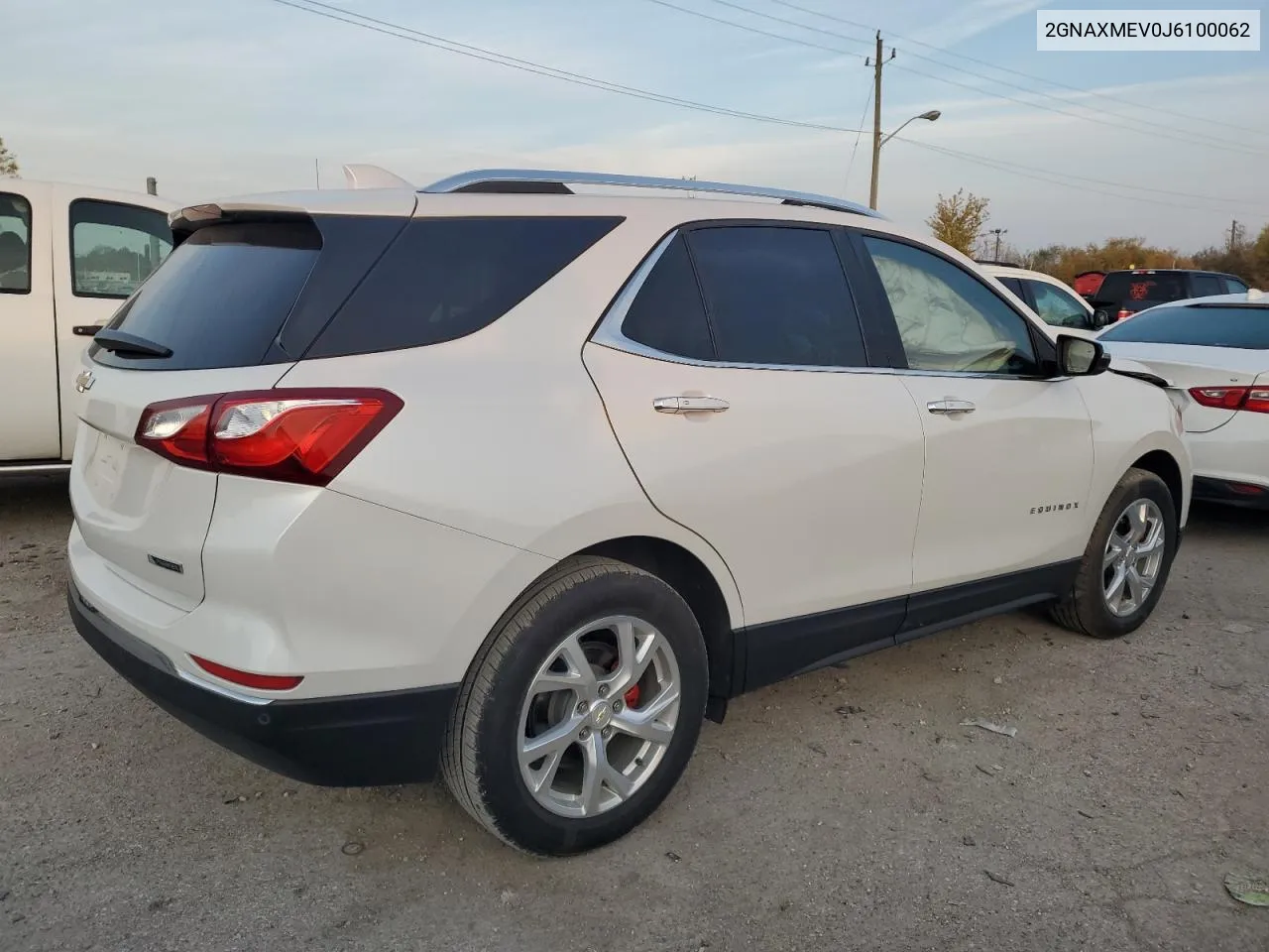 2018 Chevrolet Equinox Premier VIN: 2GNAXMEV0J6100062 Lot: 78138714