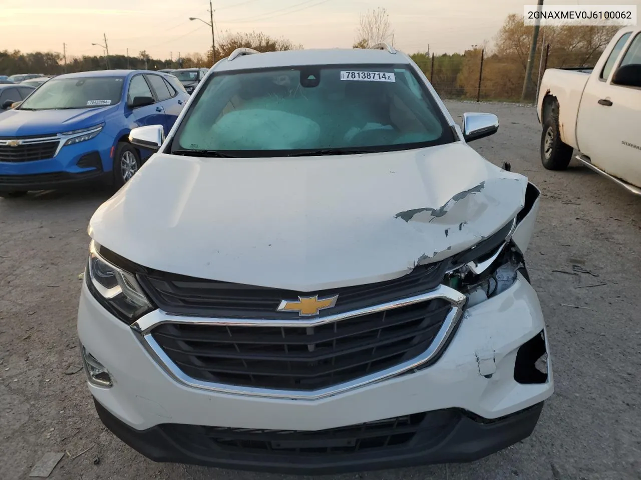 2018 Chevrolet Equinox Premier VIN: 2GNAXMEV0J6100062 Lot: 78138714