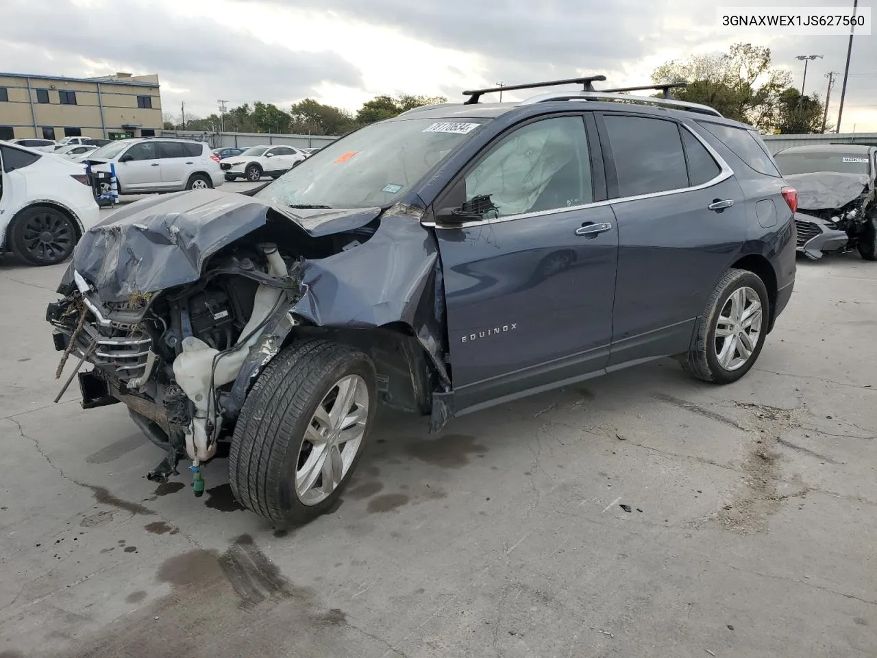 2018 Chevrolet Equinox Premier VIN: 3GNAXWEX1JS627560 Lot: 78170634