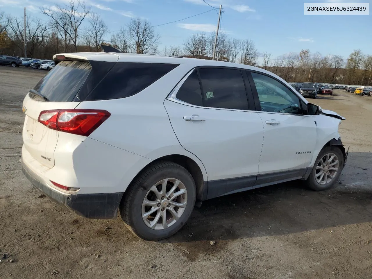 2018 Chevrolet Equinox Lt VIN: 2GNAXSEV6J6324439 Lot: 78200414