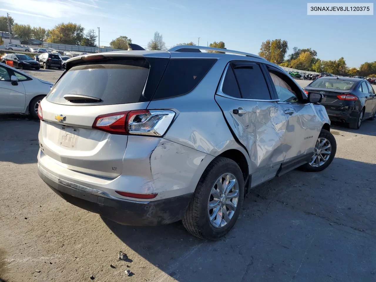 2018 Chevrolet Equinox Lt VIN: 3GNAXJEV8JL120375 Lot: 78229454