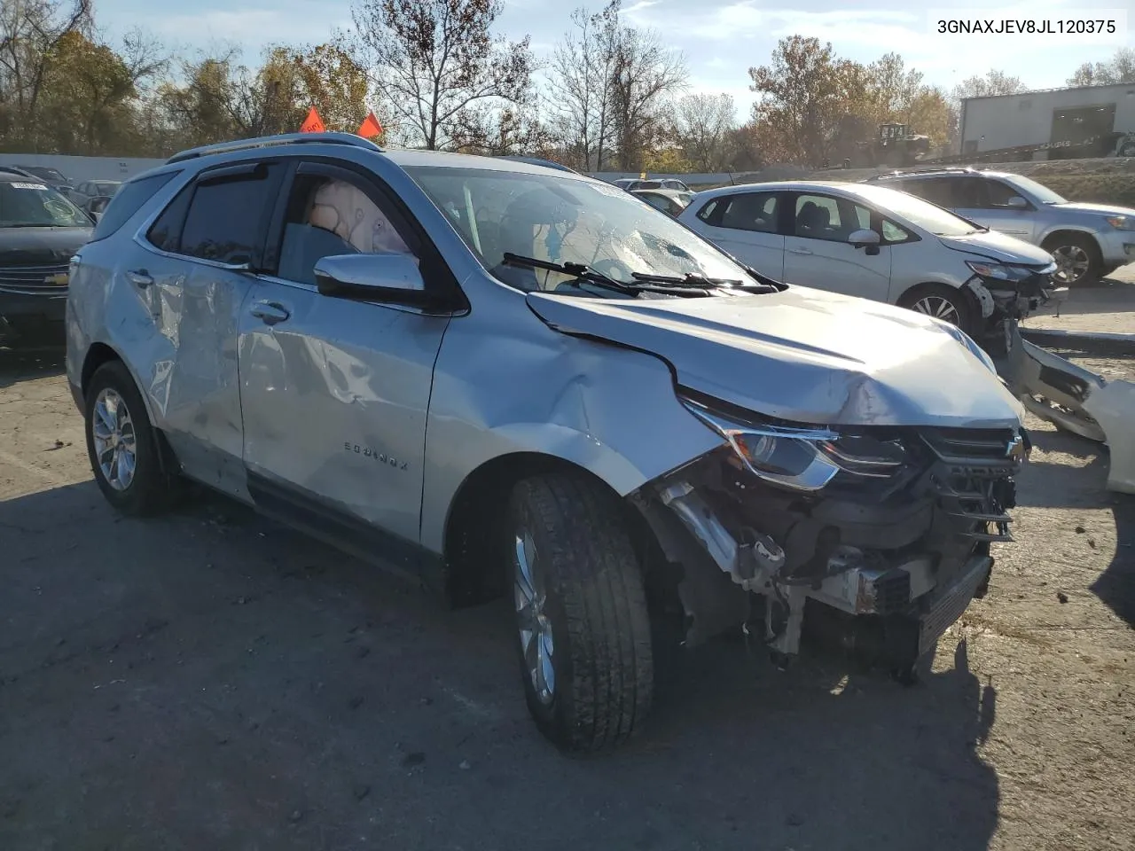 2018 Chevrolet Equinox Lt VIN: 3GNAXJEV8JL120375 Lot: 78229454