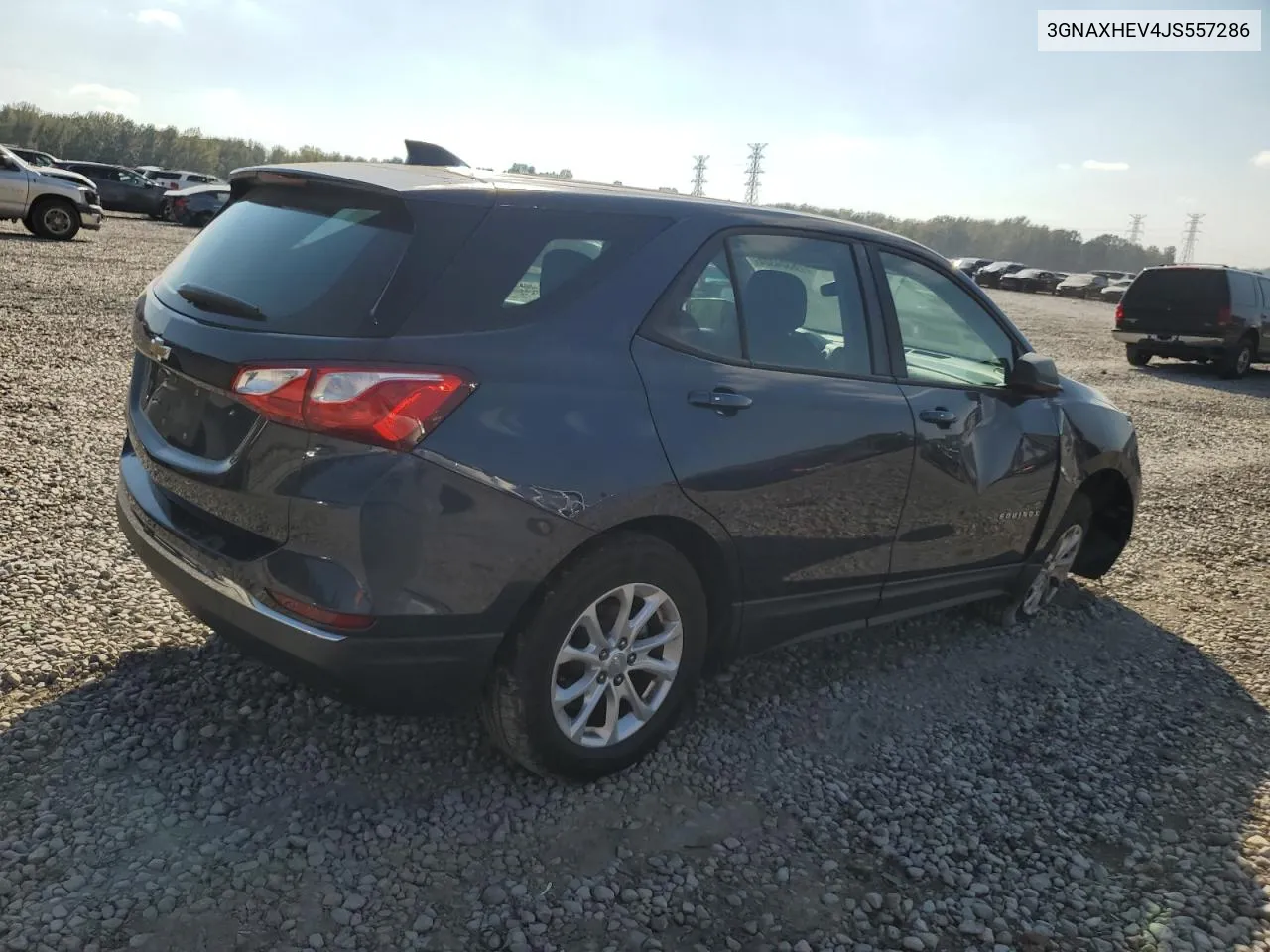 2018 Chevrolet Equinox Ls VIN: 3GNAXHEV4JS557286 Lot: 78324324