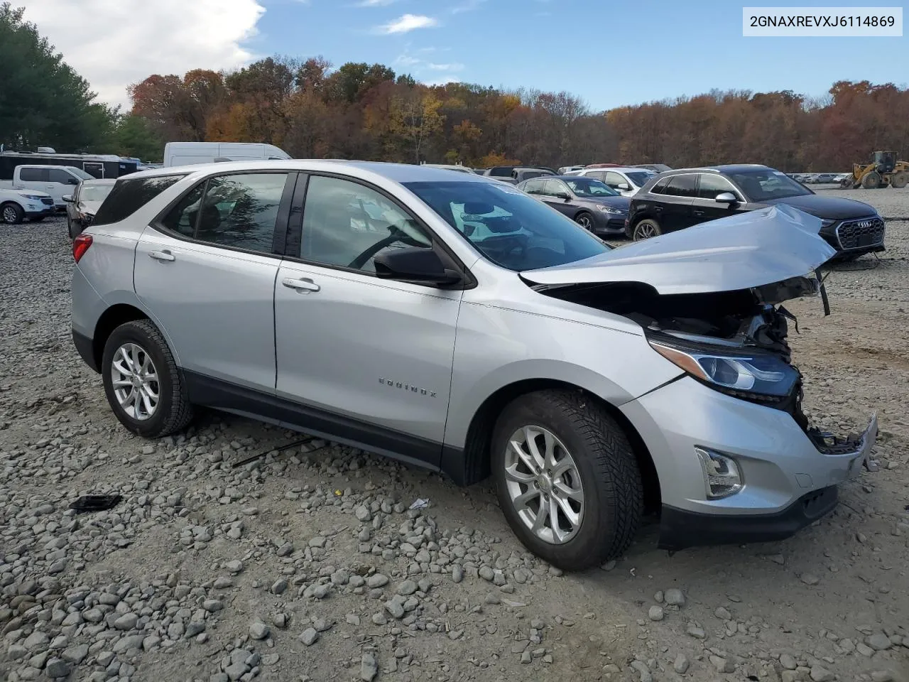 2018 Chevrolet Equinox Ls VIN: 2GNAXREVXJ6114869 Lot: 78328584