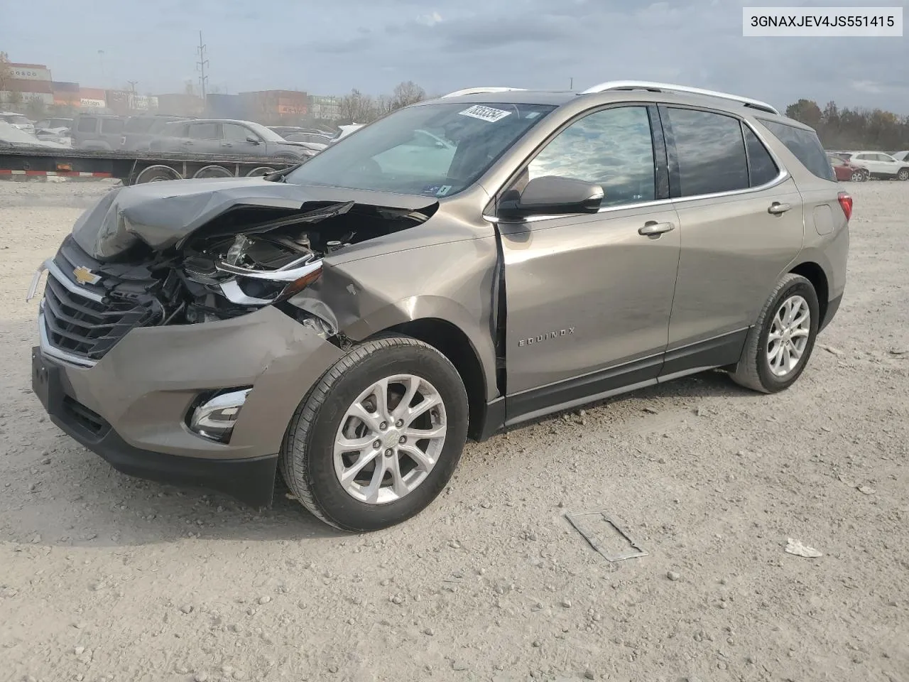 2018 Chevrolet Equinox Lt VIN: 3GNAXJEV4JS551415 Lot: 78353354