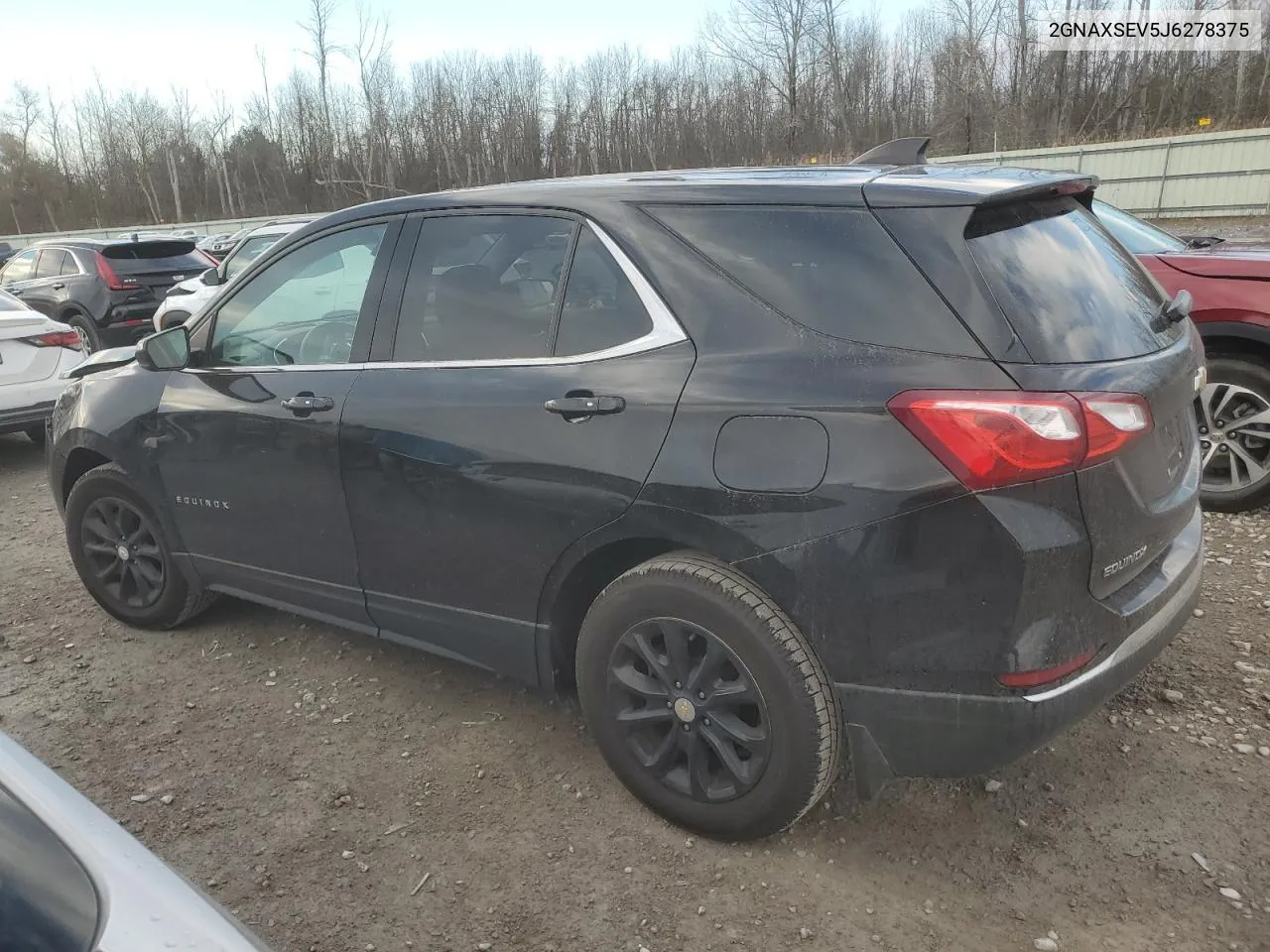 2018 Chevrolet Equinox Lt VIN: 2GNAXSEV5J6278375 Lot: 78383054