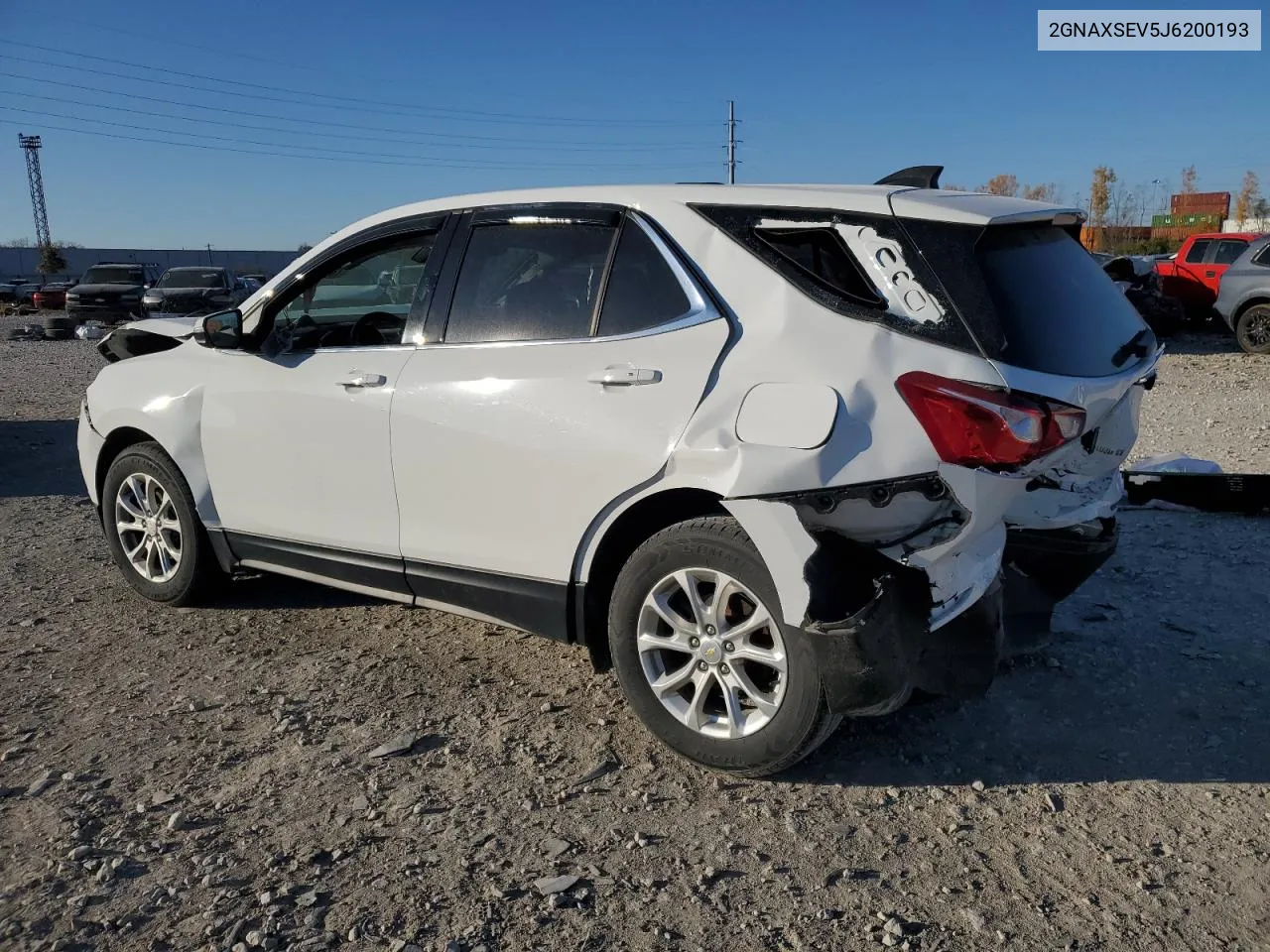 2018 Chevrolet Equinox Lt VIN: 2GNAXSEV5J6200193 Lot: 78451594